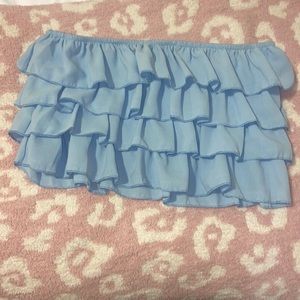 Shein Ruffle Tube Top